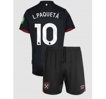 West Ham United Lucas Paqueta #10 Koszulka Wyjazdowa dzieci 2024-25 Krótki Rękaw (+ krótkie spodenki)